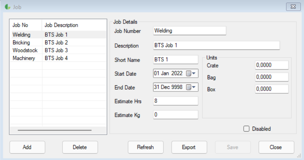 Employee job-costing software