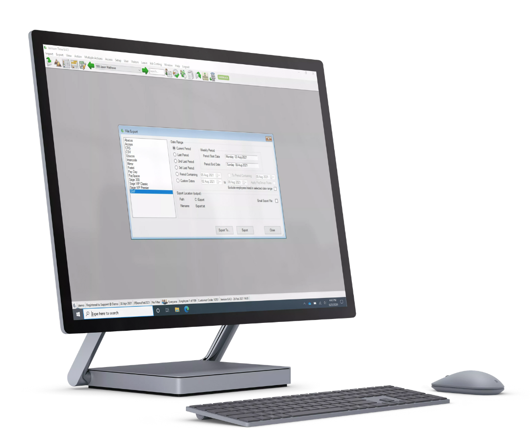 BTS payroll and HR data export software