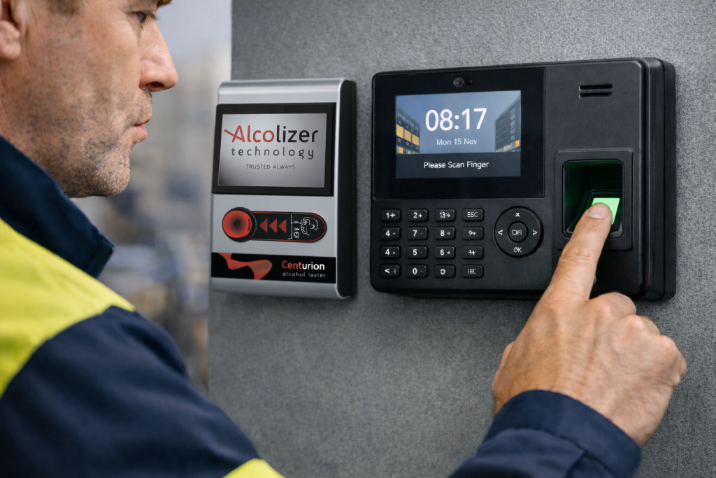 INTEGRATED BREATHALYSER TESTING WITH TIME & ATTENDANCE AND ACCESS CONTROL